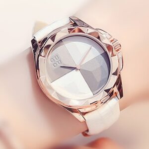 GUOU brand simple numberless mechanical watch