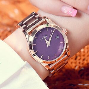 Guou Brand Trendy Numberless Women Watch